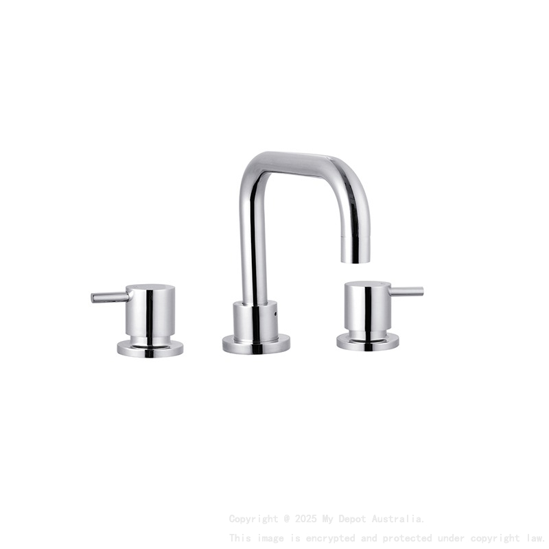 Rund Premium Dr Brass Basin Set Quarter Turn Chrome