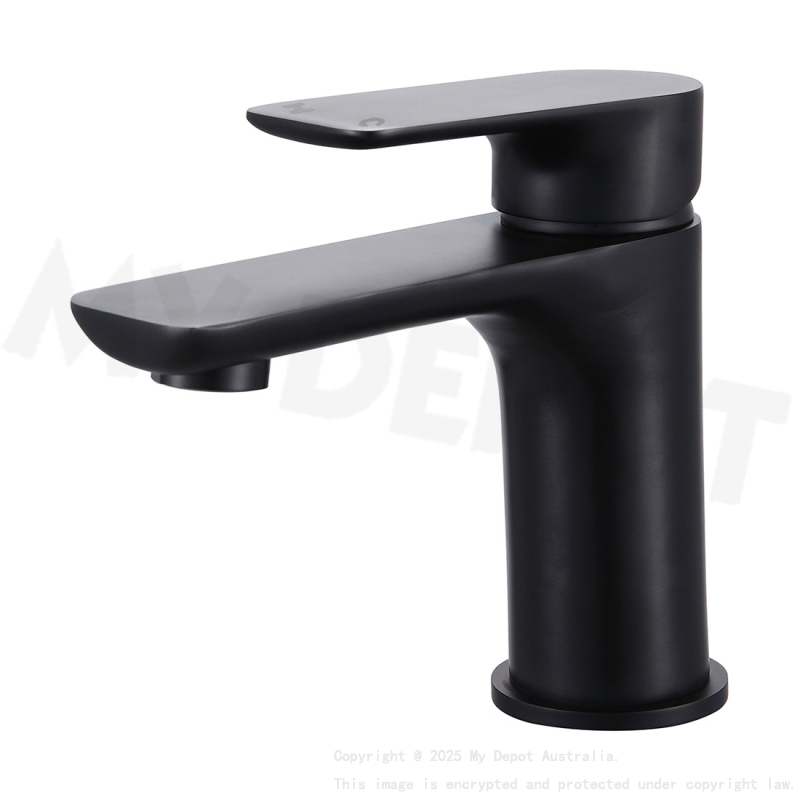 Black Bathroom Basin Sink Short Mixer Tap
