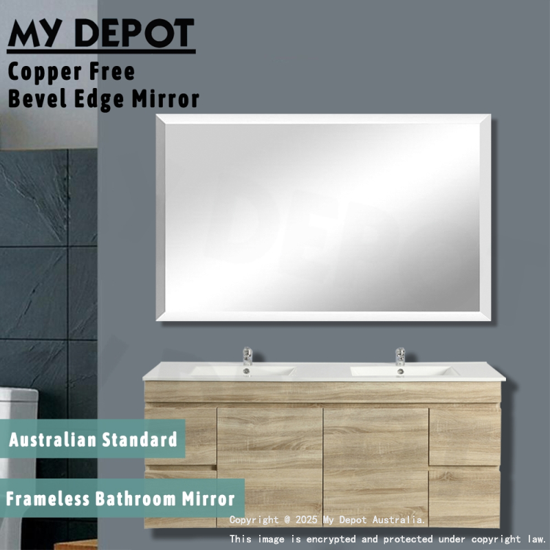 1500mm Bevel Edge Rectangle Bathroom Plain Mirror