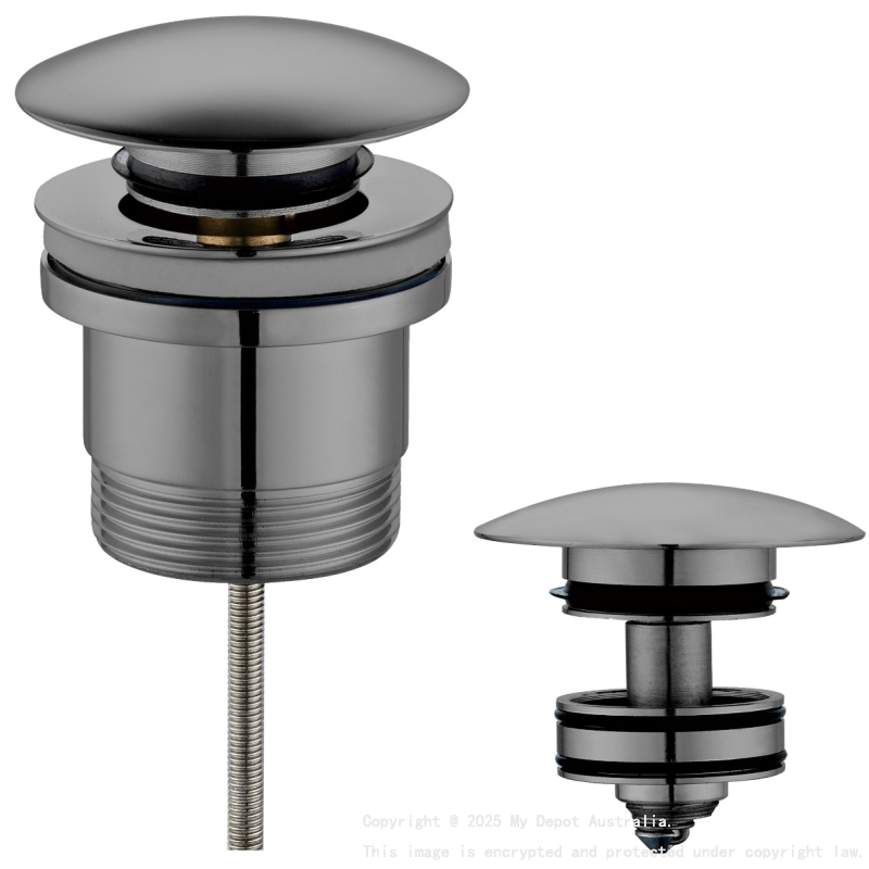 Universal Pop Up Waste Gun Metal