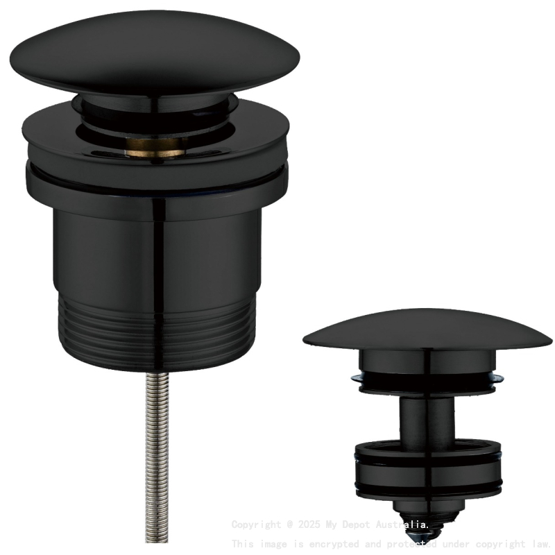Universal Pop Up Waste Matt Black