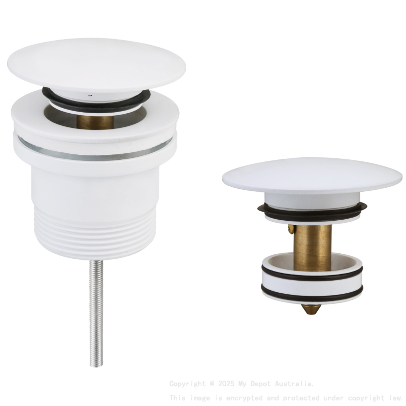 Universal Pop Up Waste Matt White