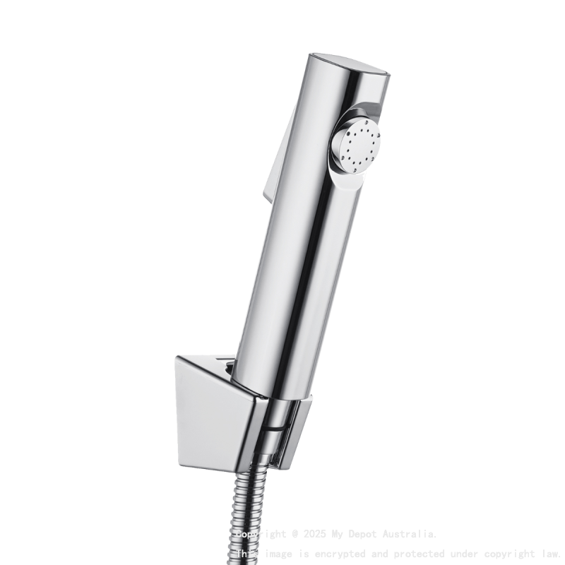 Round Chrome ABS Toilet Bidet Spray Kit With Stainless Steel Hose