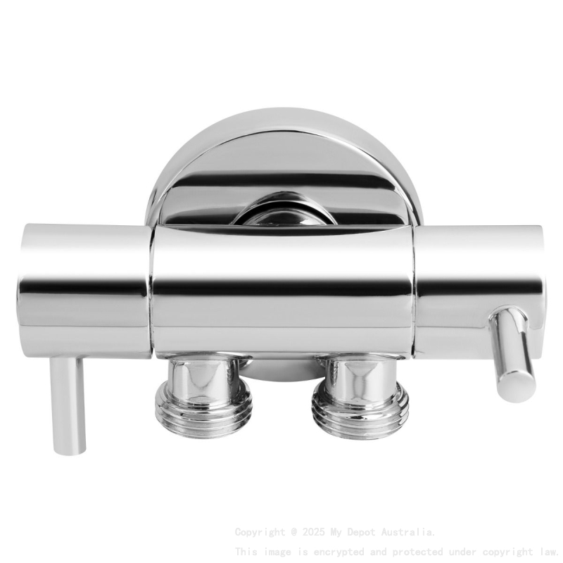 Bathroom Solid Brass Chrome Toilet Bidet Spray 1 Inlet 2 Outlet Diverter Only