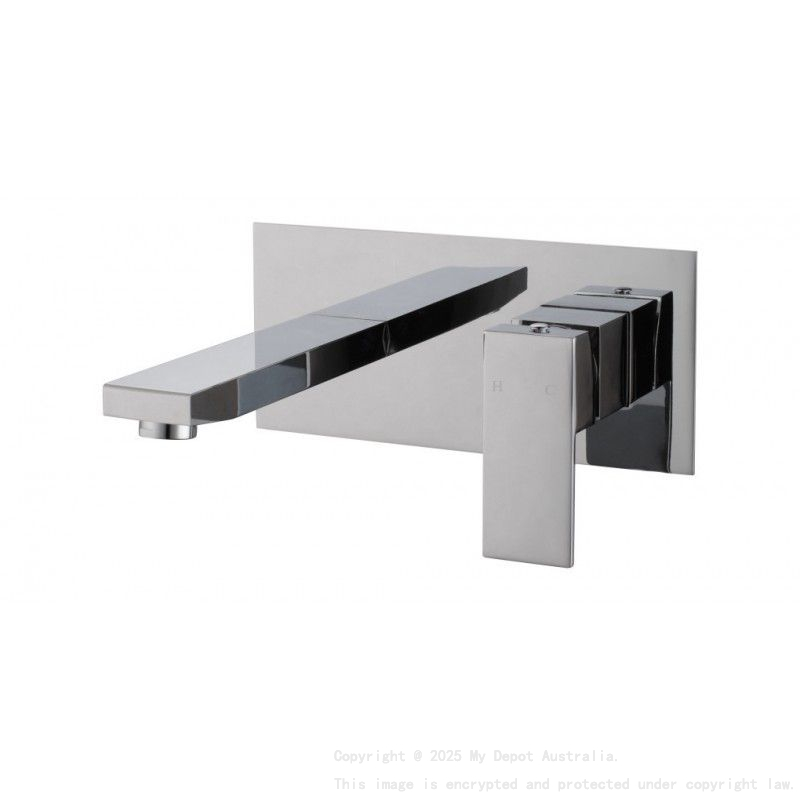 Blaze Chrome Bathtub/Basin Wall Mixer With Spout