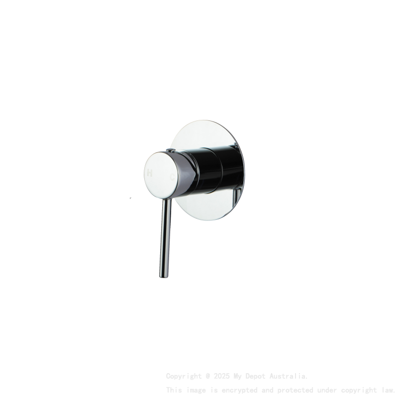 LUCID PIN Series Round Chrome Shower/Bath Wall Mixer(80mm Cover Plate)(color up)