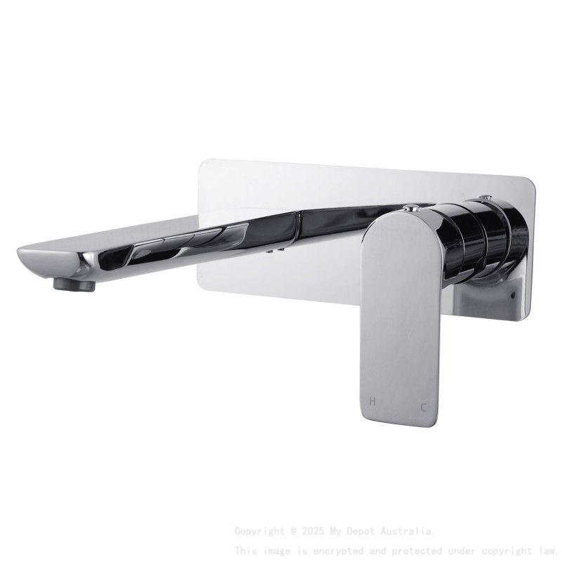 VOG Series Chrome Bathtub/Basin Wall Mixer With Spout