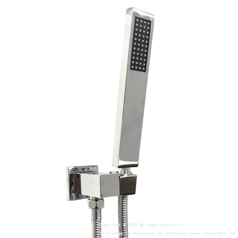 Square Chrome Handheld Shower Set