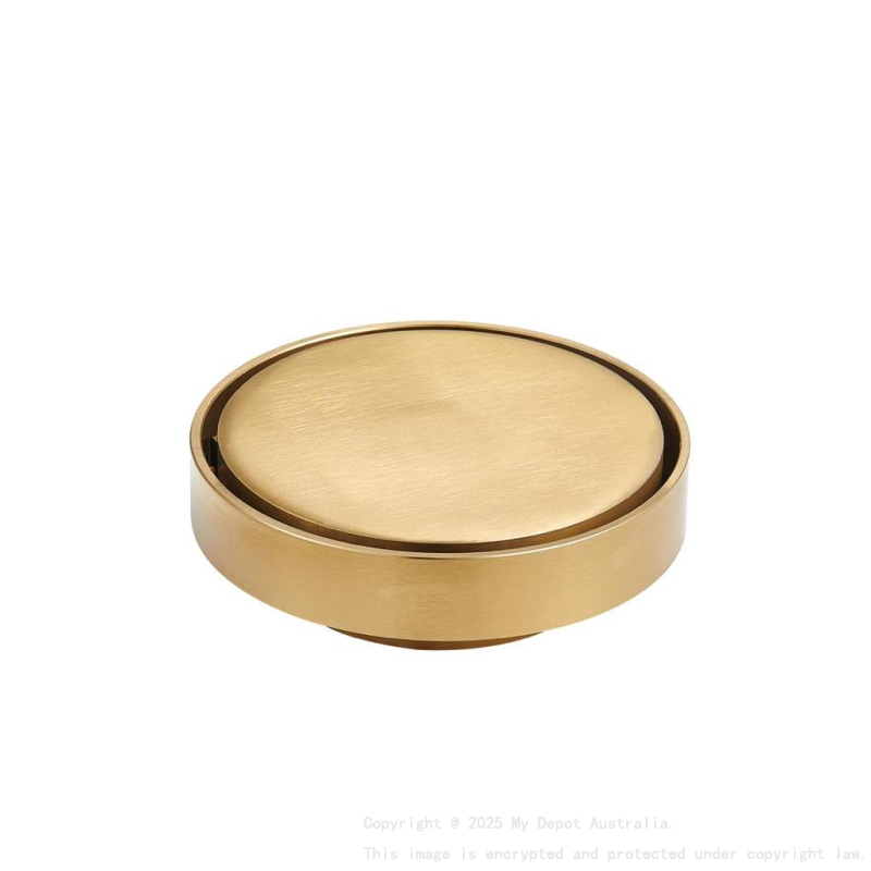 115X115mm Gold Round Tile Insert Floor Drain(88mm)