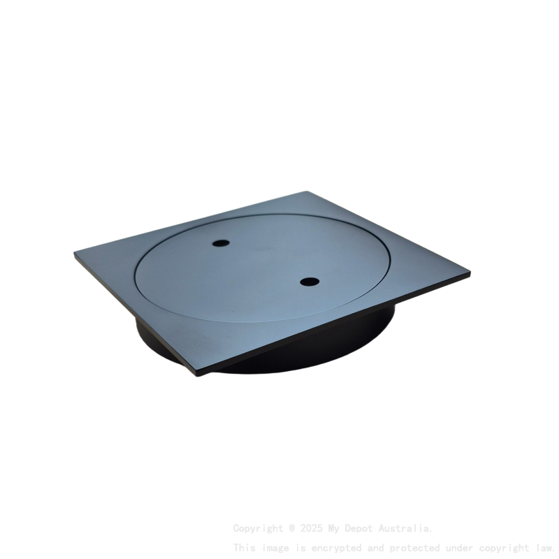 110X110mm Black Clear Out Floor Waste(100mm Outlet)