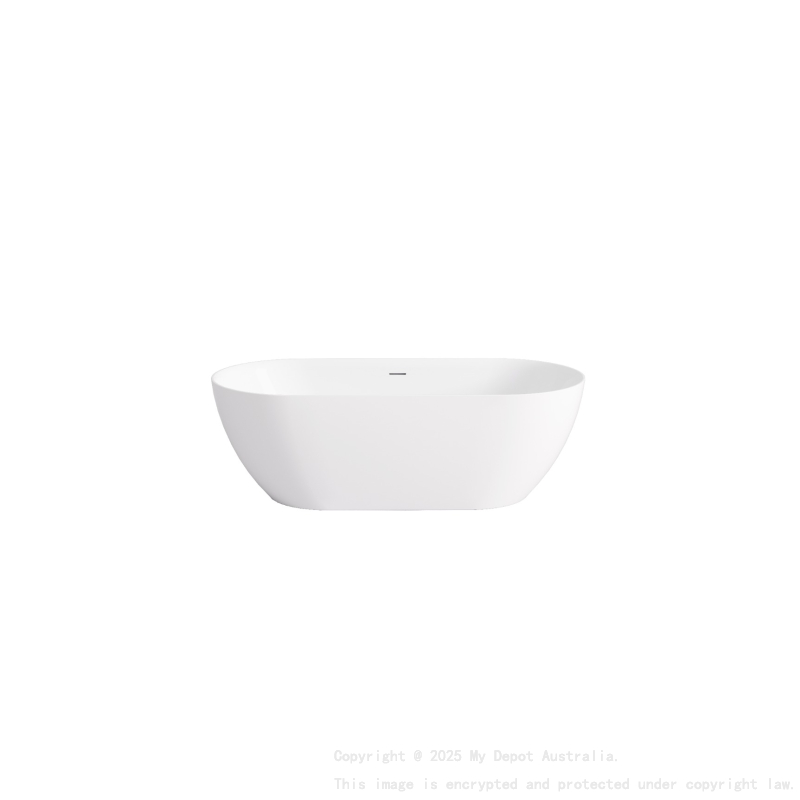 1530*770*550mm Gloss White Ellips Slim Freestanding Acrylic Bathtub Overflow Chrome Waste And Pipe Inlcuded
