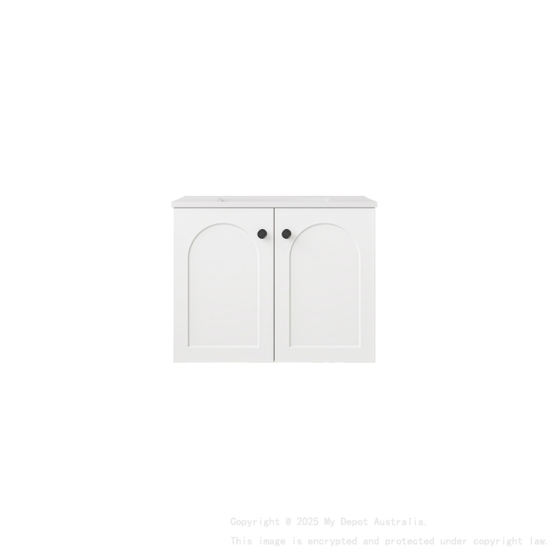 590*455*470mm Matte White Chester Federation Wall Hung PVC Cabinet
