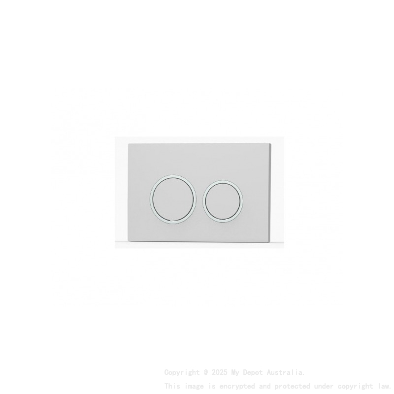 ABS Round Push Plate White