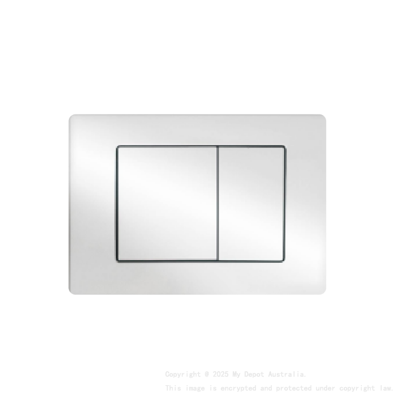 ABS Square Push Plate Chrome