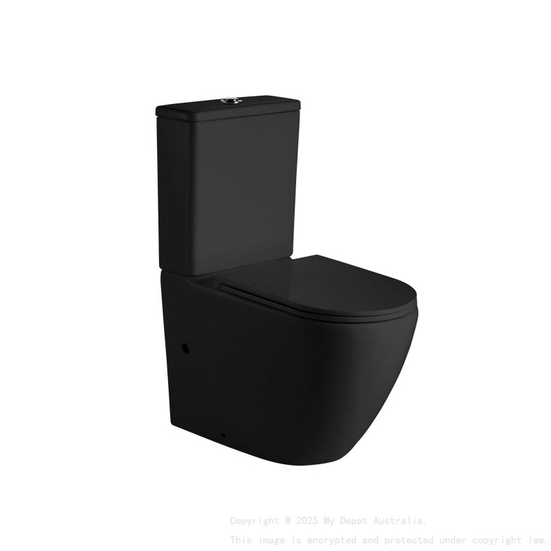 Norton Matte Black Back To Wall Toilet Suite  