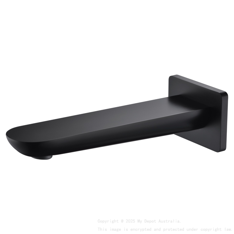 Kara Bath Spout Matt Black