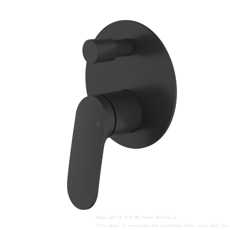 Sulu II Wall Diverter Mixer Trim Kits Matt Black