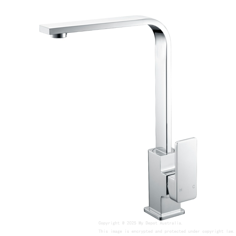 Ceram Sink Mixer Chrome