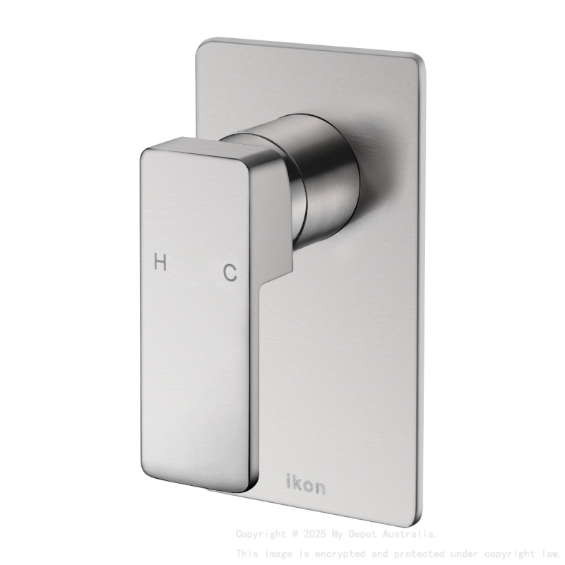 Ceram Wall Mixer Brushed Nickel