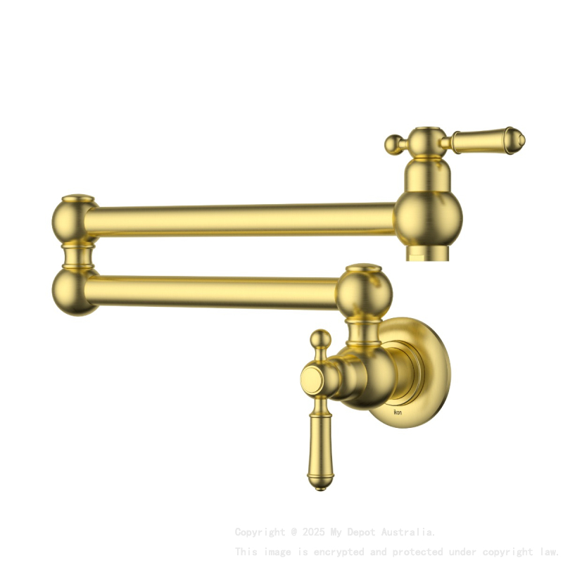 Clasico Kitchen Pot Filler Brushed Gold