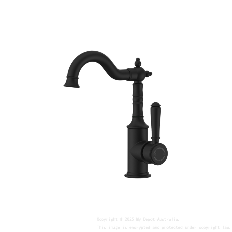 Clasico Basin Mixer in Matt Black