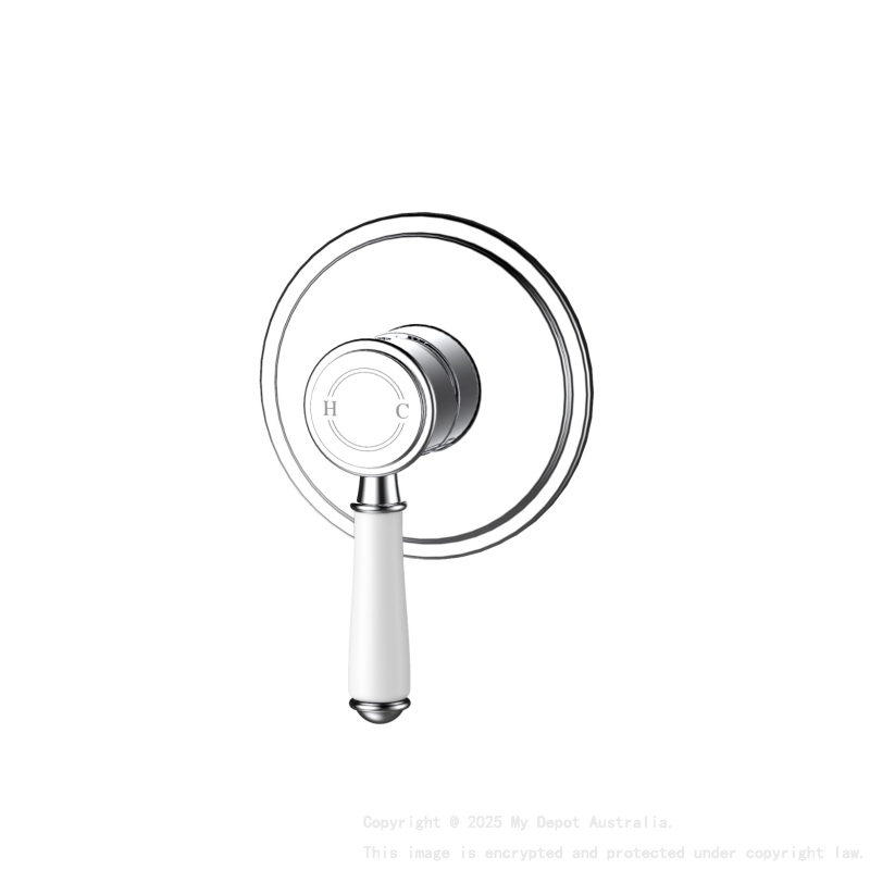 Clasico Wall Mixer Trim Kits Ceramic handle Chrome