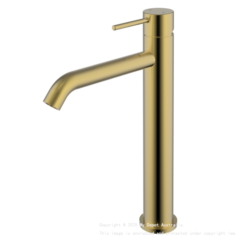 Hali High Rise Basin mixer Brushed Gold