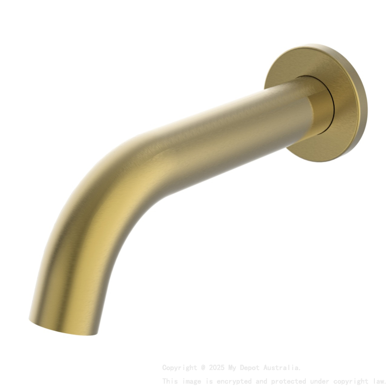 Hali Curve Bath Spout Brushed Gold