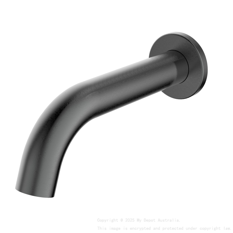 Hali Curve Bath Spout Gunmetal