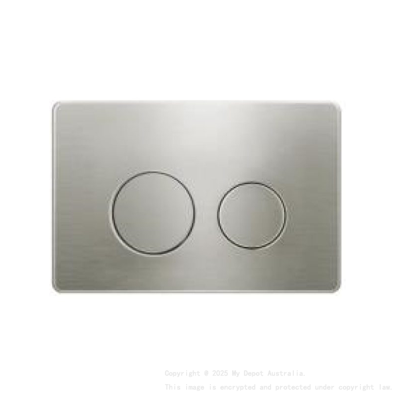 Access Plate Round Button Brushed Nickle