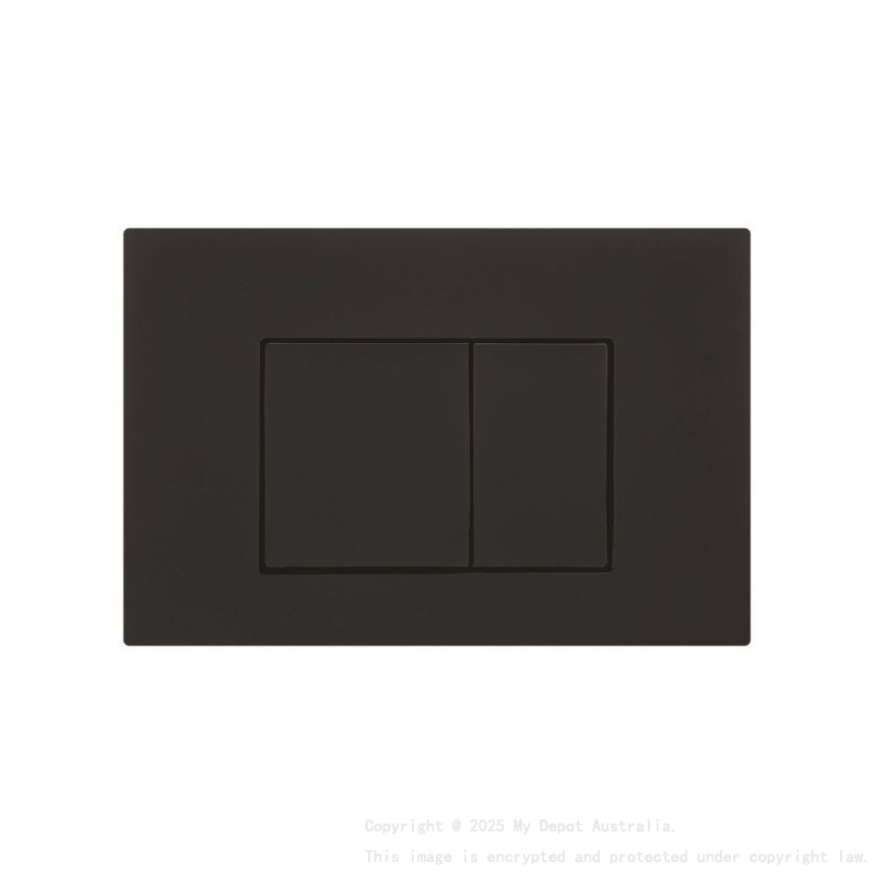 Access Plate Square Button Black