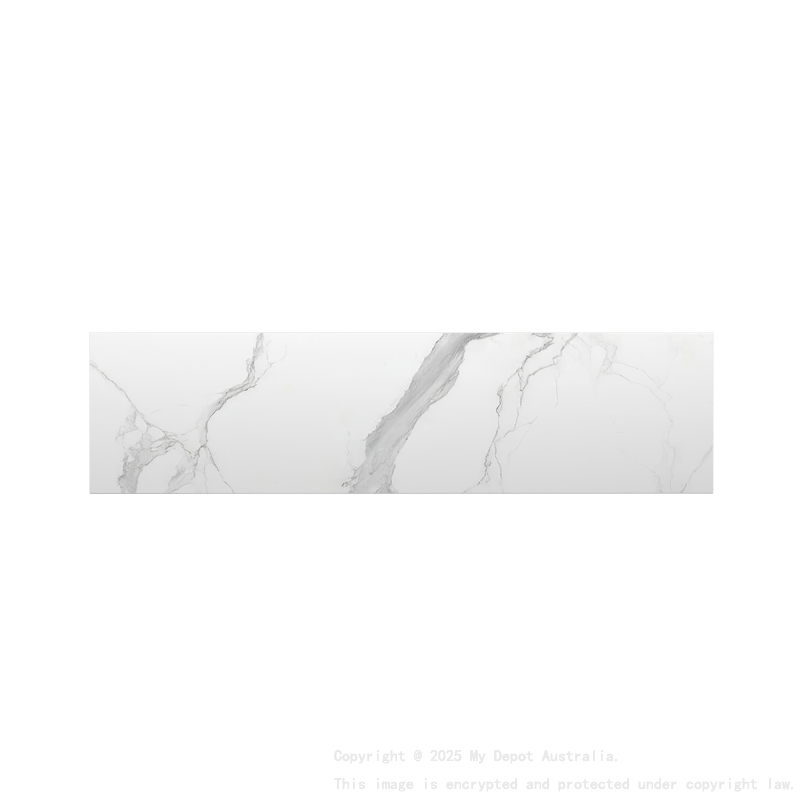 1500mm Narrow White Marble Look Sintered Stone Top Matte Finish Benchtop