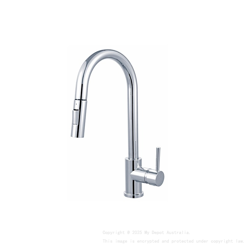 Designer Chrome Pull Out Kitchen Mixer