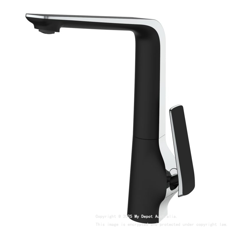 Esperia Chrome & Matte Black Kitchen Mixer
