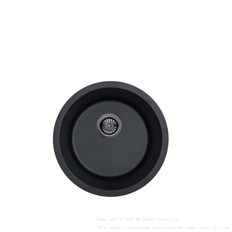 Size:450X235mm Bowl Size:398*235mm Matte Black Laufey Granite Laundry/Bar Sink