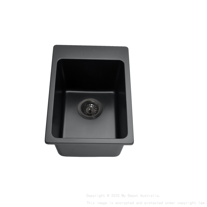 Overall Size:510X350X235mm Bowl Size:400X300X235mm Matte BlackLaufey Granite Laundry/Bar Sink