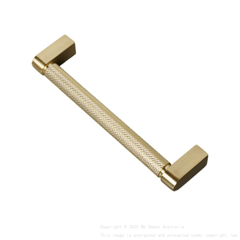 Brushed Gold Federation Design Handle For Kingsley Vanity Cabinet