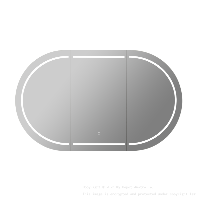 1500X800X150mm Matte White Allison Pill Shaving Cabinet