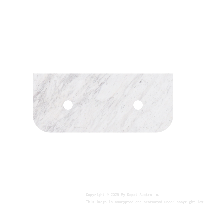 1505X505X18mm Carrara White Marble Curve Stone Top