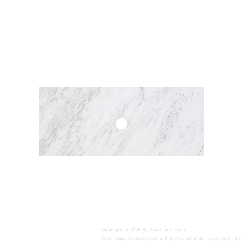 905X465X18mm Carrara White Marble Stone Top
