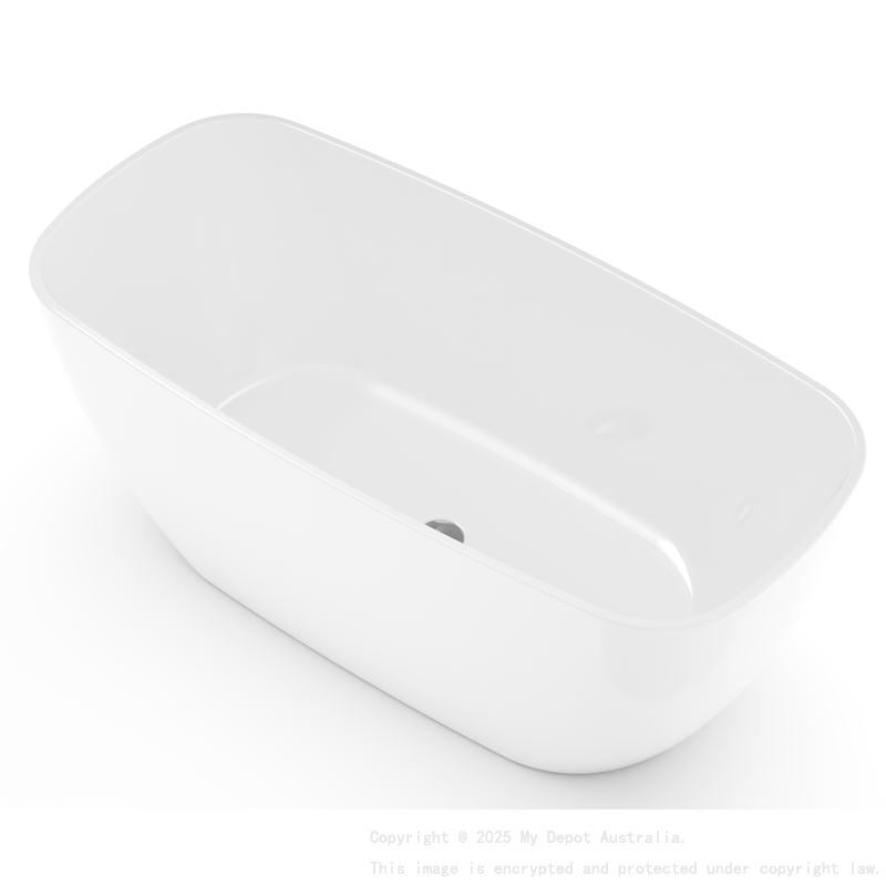 1450*680*580mm Matte White Orta Acrylic Freestanding Bath None Overflow 40mm Waste And Pipe Inlcuded