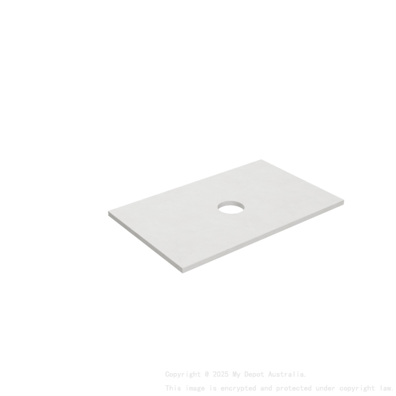 755X465X12mm Matte White Solid Surface Blanco Stone Top
