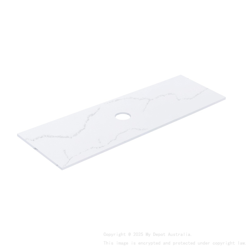 1505X465X12mm Calacatta Artic White Solid Surface Stone Top