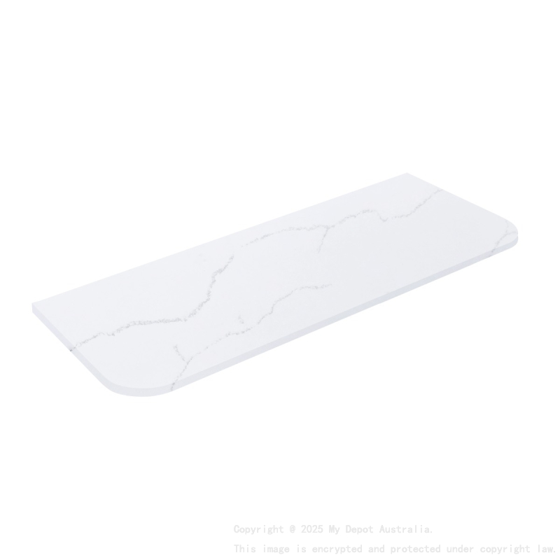 1505X505X12mm Artic White Solid Surface Stone Top