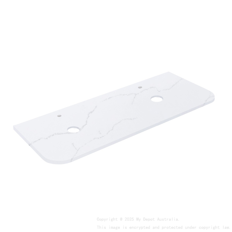 1505X505X12mm Calacatta Artic White Solid Surface Stone Top