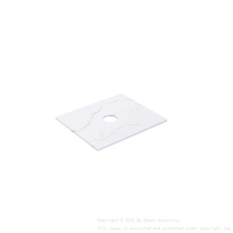 605X465X12mm Calacatta Artic White Solid Surface Stone Top