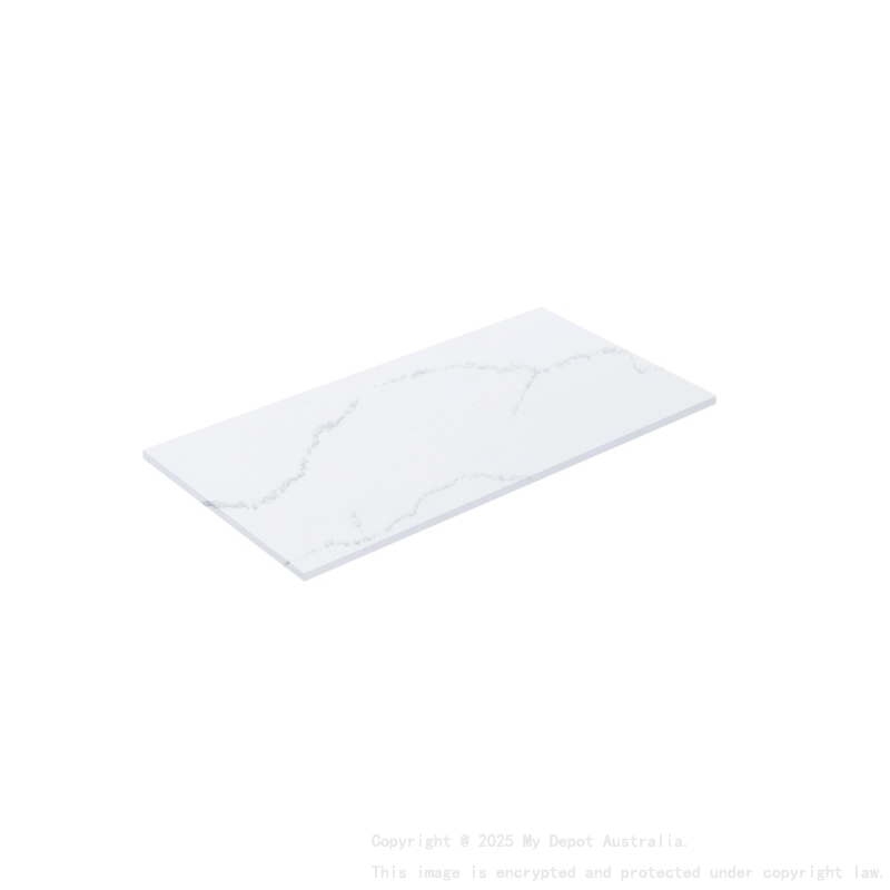 905X465X12mm Calacatta Artic White Solid Surface Stone Top