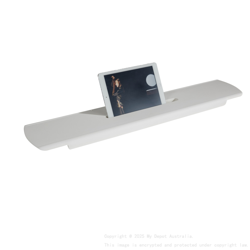 850X165X30mm Matt White Chasey Bathtub Tray