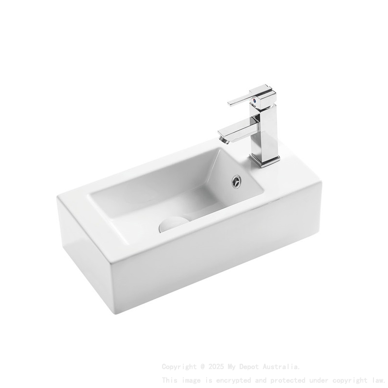 Wall Hung Basin With Overflow Right Side Tap Hole