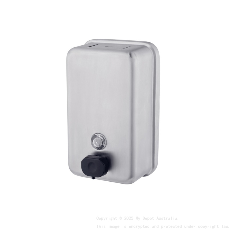 122X1208X73mm Bradley Australia Map Vertical Satin SS Soap Dispenser